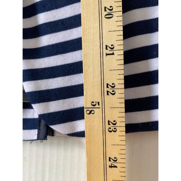 George Navy & White Striped Blazer Jacket Size 8 Nautical Office Core Academia - Picture 6 of 11